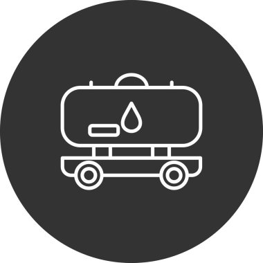 Benzin istasyonunun vektör illüstrasyonu