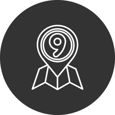 Madalya ikon vektör illüstrasyonu