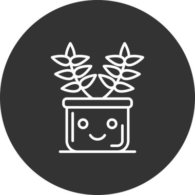 bitki simgesi vektör illüstrasyonu