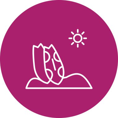 Güneş Simgesi Vektör illüstrasyonu