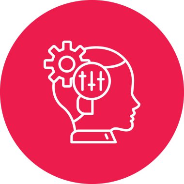 İnsan beyin vektör simgesi kolayca değiştirilebilir ya da düzenlenebilir