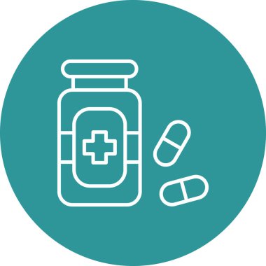 İlaç şişesi. Basit tasarım