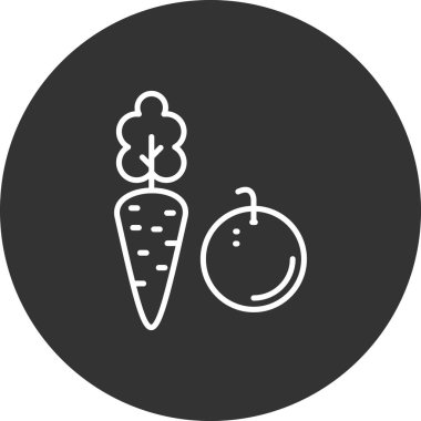 Gıda simgesinin vektör illüstrasyonu