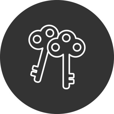 Anahtar. Web simgesi basit tasarım