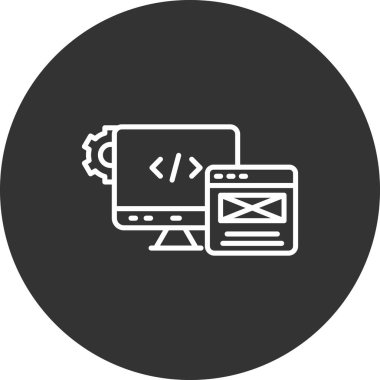 Web simgesi, vektör illüstrasyonu