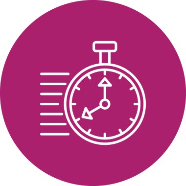 Zaman simgesi vektör illüstrasyonu