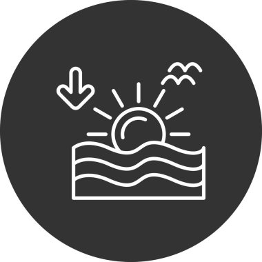 Su simgesinin vektör illüstrasyonu