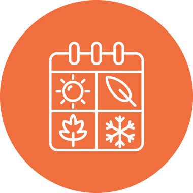 Güzel kış vektör simgesi