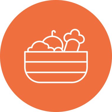 Gıda simgesinin vektör illüstrasyonu