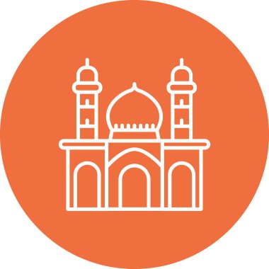 Modern yapı simgesinin vektör illüstrasyonu