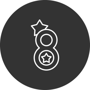 Gri arkaplanda vektör modern daire simgeleri