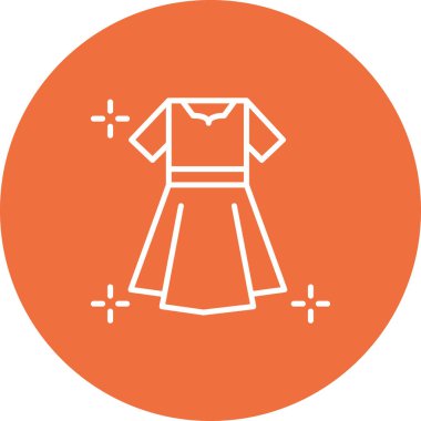 elbise simgesi vektör illüstrasyonu