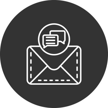 e- posta simgesi içeren posta zarfı, basit tasarım