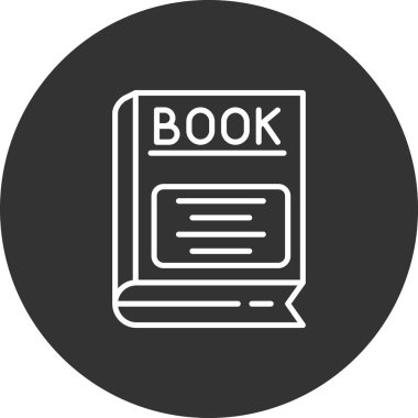 kitap simgesi, vektör illüstrasyonu