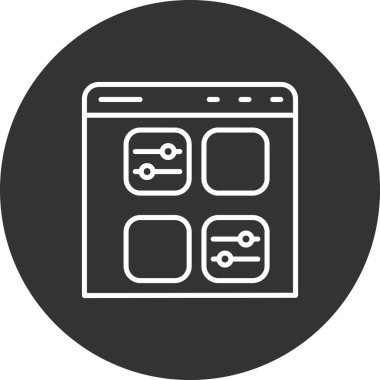 Tarayıcı. Web simgesi basit tasarım