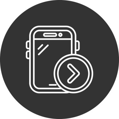 Uygulama modern simgesinin vektör illüstrasyonu