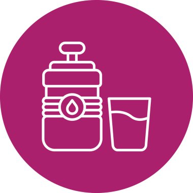 vektör su şişesi simgesi