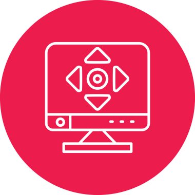 vektör lcd simgesi illüstrasyonu