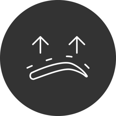 vektör üzgün yüz simgesi