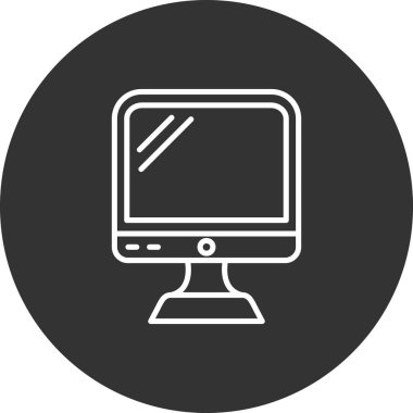 bilgisayar ekran simge vektör çizim