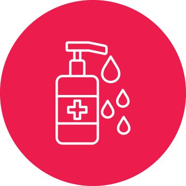 Bir şişe suyun vektör çizimi