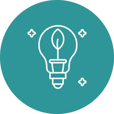 Ampul simgesinin vektör illüstrasyonu