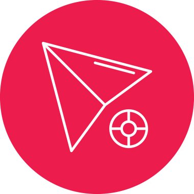 Bir pusula simgesinin vektör illüstrasyonu