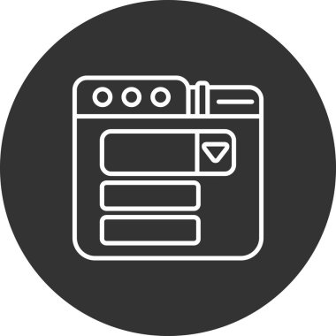 vektör tarayıcı simgesi illüstrasyonu