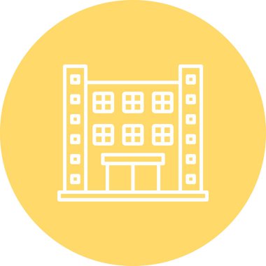 bina simgesi, vektör illüstrasyonu