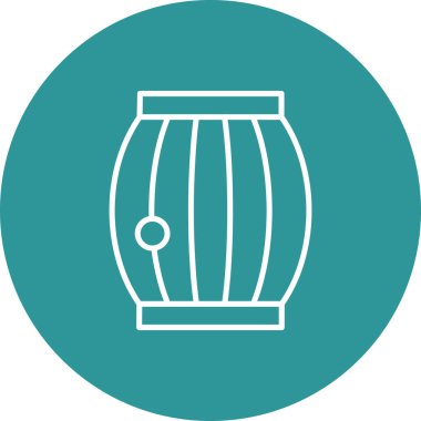 Fıçı. Web simgesi basit illüstrasyon