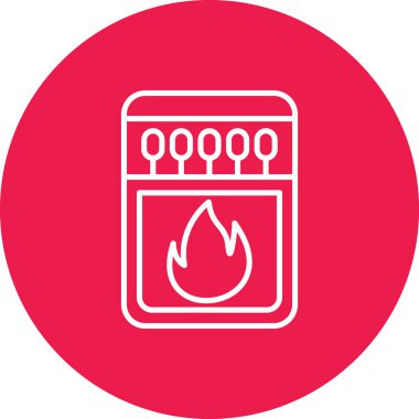 Ateş simgesinin vektör illüstrasyonu