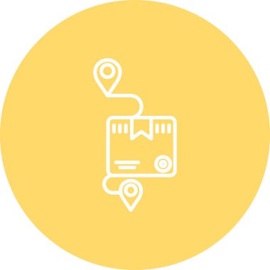 Vektör konumu simge illüstrasyonu