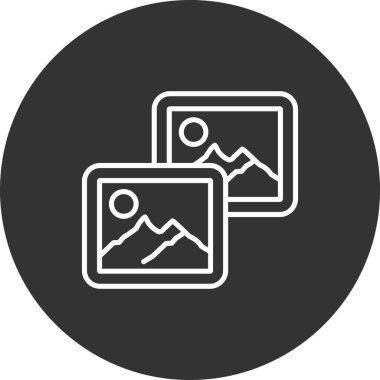 resim simgesi soyut arkaplanda izole edildi