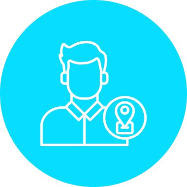 İş adamı simgesinin vektör illüstrasyonu