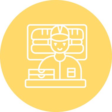 seo modern simgesinin vektör illüstrasyonu