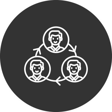 İnsan simgesinin vektör illüstrasyonu