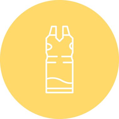 Şişe simgesinin vektör illüstrasyonu