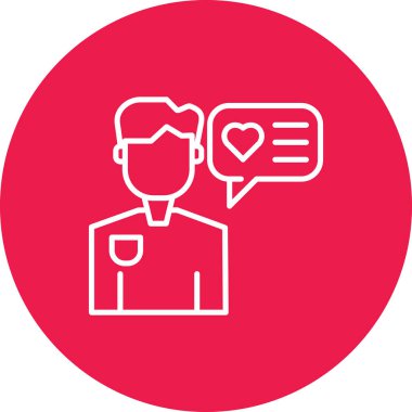 İnsan simgesinin vektör illüstrasyonu