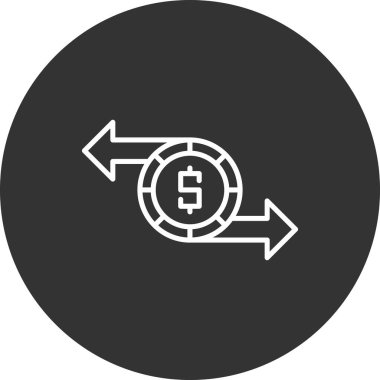 para düz yuvarlak vektör simgesi