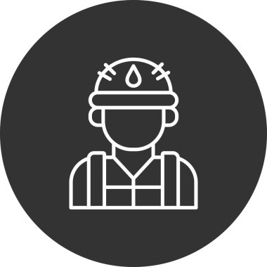 İtfaiyeci vektör simgesi kolayca değiştirilebilir ya da düzenlenebilir