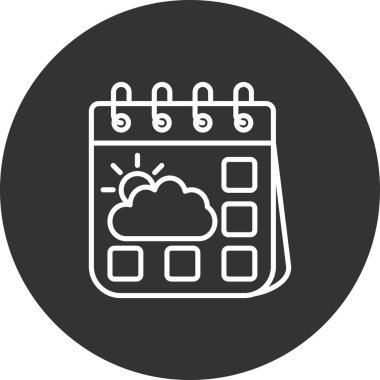 Hava durumu. Web simgesi basit illüstrasyon