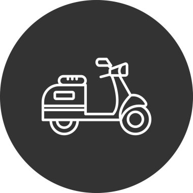 Yiyecek ve içecek ikonunun vektör illüstrasyonu