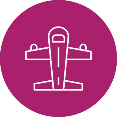 Uçak. Web simgesi basit illüstrasyon