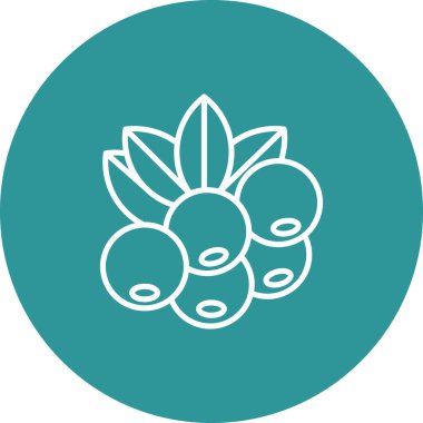 Bir çiçek simgesinin vektör illüstrasyonu