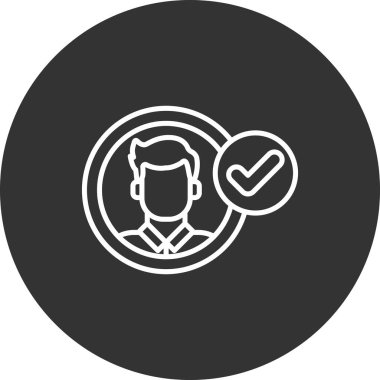 Kullanıcı simgesinin vektör çizimi