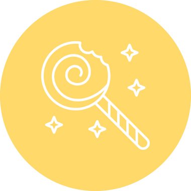 Şeker simgesinin vektör illüstrasyonu