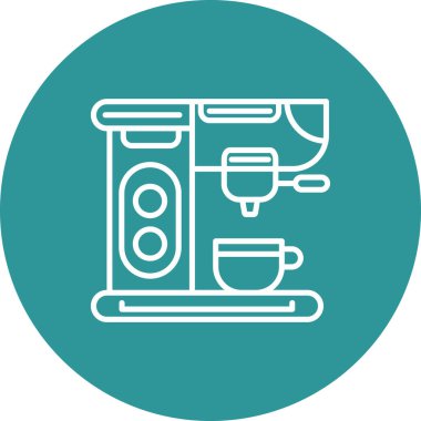 Kahve makinesi ikonu. vektör tasarımı