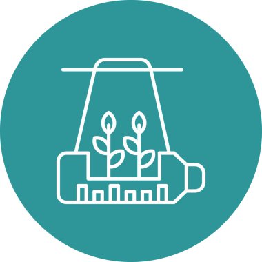 Benzersiz elektrik dolgu vektör simgesi