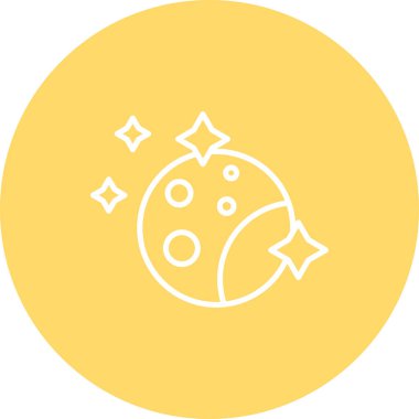 Şirin bir çizgi film simgesinin vektör çizimi