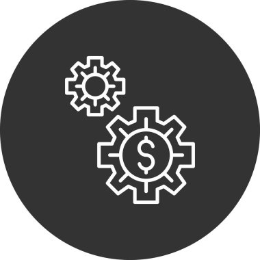 dişli vektör simgesi modern illüstrasyon tasarımı